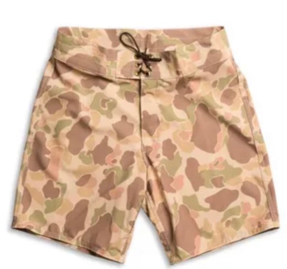 NWT Birdwell Beach Britches 808 WWII Frogskin Board Shorts Men’s Sz. 34